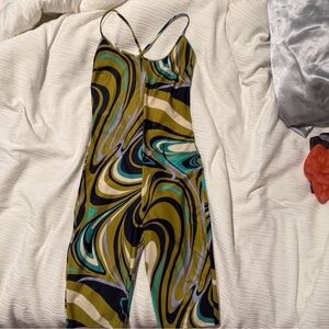 Emilio Pucci Multicolor Swirl Jumpsuit